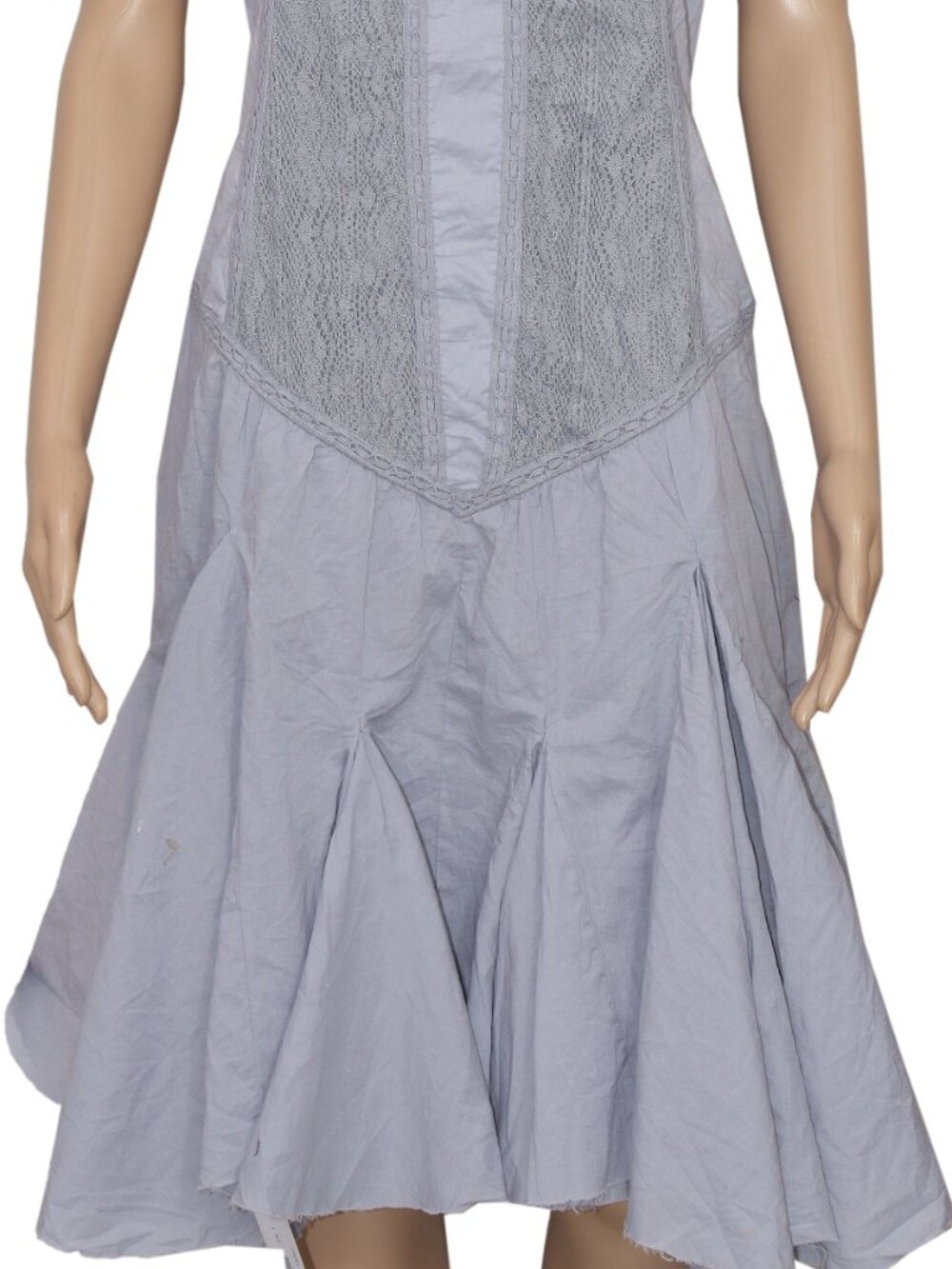 Free People FP One Frida Midi Dress Peridust Embroidered Smocked XL - Picture 6 of 8